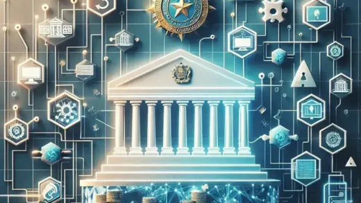 "Logo dari Kementerian Kominfo Indonesia yang menandakan upaya memperkuat interoperabilitas layanan GovTech untuk mendukung digitalisasi pemerintahan"