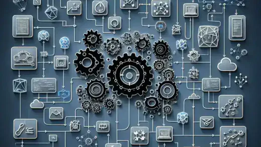 "Diagram orkestrasi pipeline machine learning yang menunjukkan langkah-langkah dalam optimisasi alur kerja ML, termasuk tahap pemrosesan data, pelatihan model, dan evaluasi hasil."