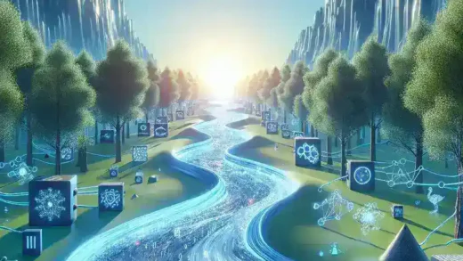 "Ilustrasi skematik orkestrasi pipeline machine learning dalam artikel Solusi Terbaik untuk Orkestrasi Pipeline Machine Learning: Panduan Komprehensif 2024, menampilkan langkah-langkah penting dan alat yang diperlukan untuk mengoptimalkan proses ML."